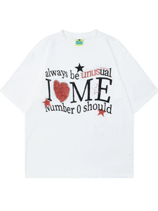 Men's Graphic Round Neck Short Sleeve T-Shirt