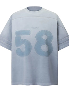 Men's Oversized Number 58 Graphic T-Shirt